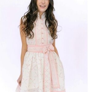 Sue Sartor X Byrdie Golf Social Wear Golf Club Print Dress in Pink